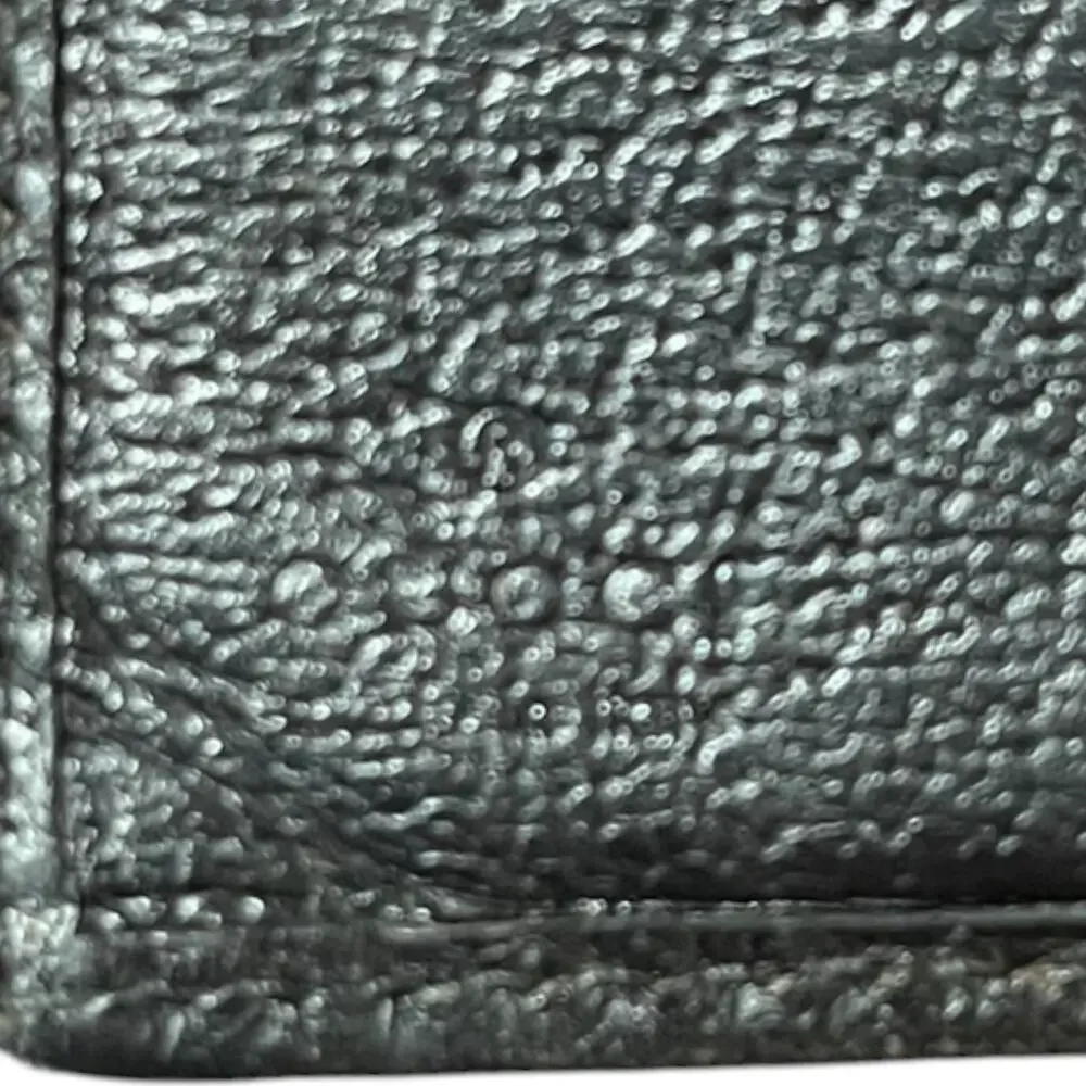 Gucci Black Signature GG Horsebit Buckle Wallet